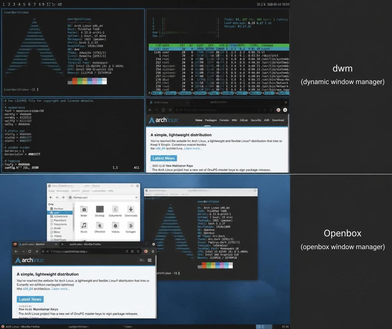 entdecken sie die besten leichtgewichtigen fenstermanager 2026 im vergleich: dwm, i3, openbox, fluxbox und jwm. finden sie den idealen fenstermanager für maximale performance und minimalen ressourcenverbrauch.